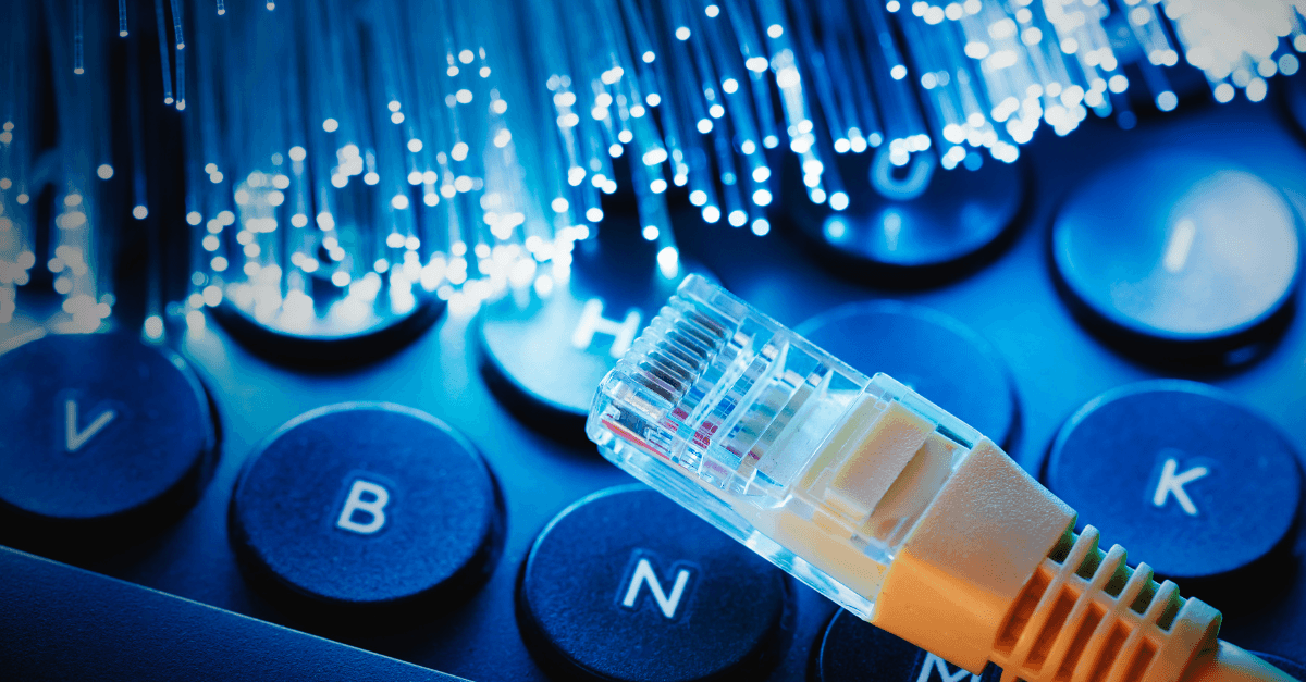 Fibre optic and ethernet cable